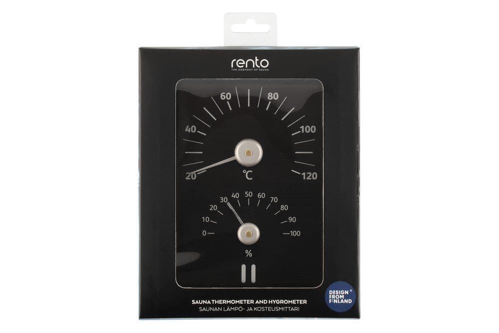 Hita og rakamælir -svartur- Rento